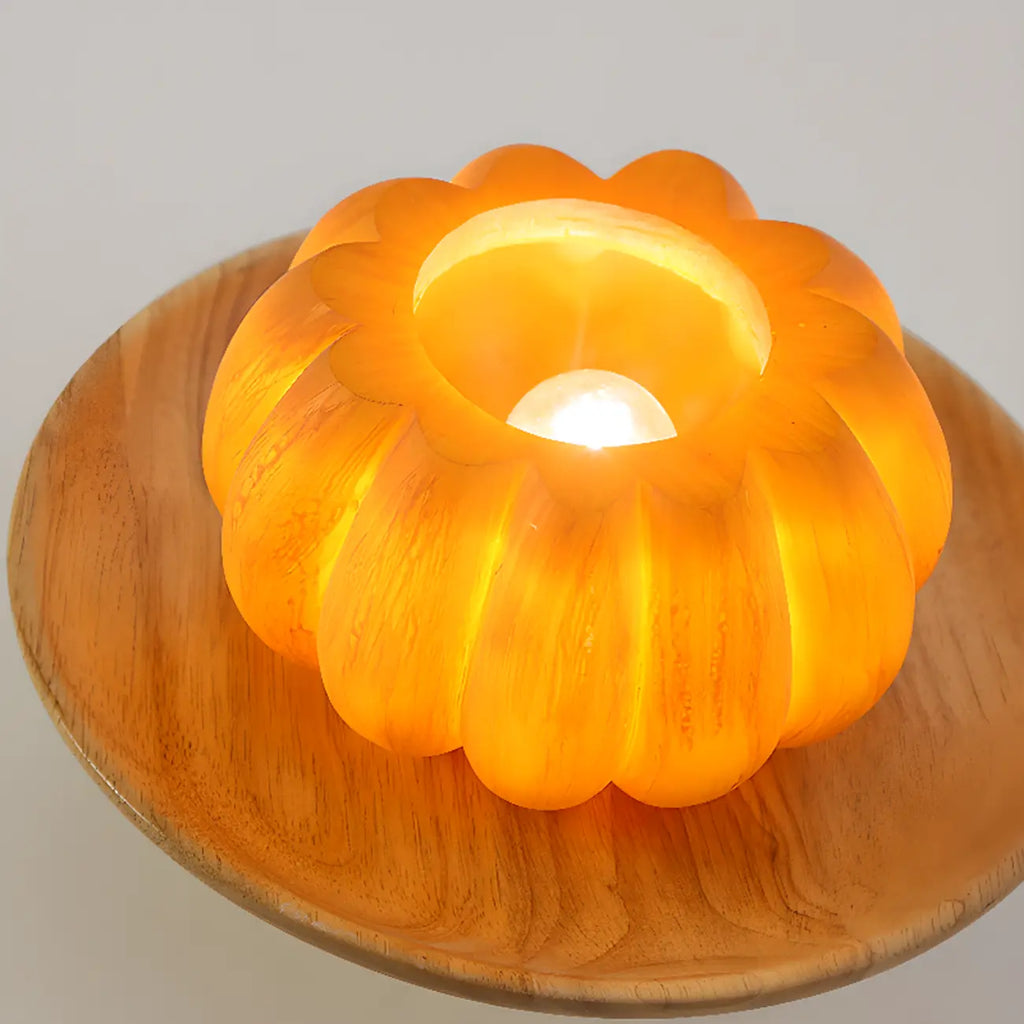 Plafonnier semi-encastré contemporain en forme de citrouille pour les espaces de vie