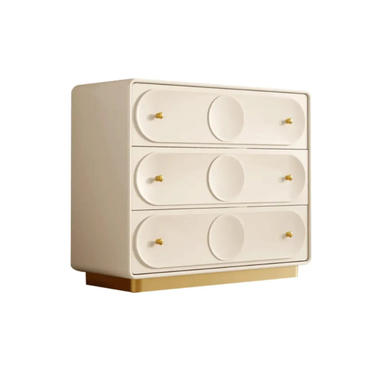Commode moderne blanche en bois avec tiroirs pour chambre à coucher