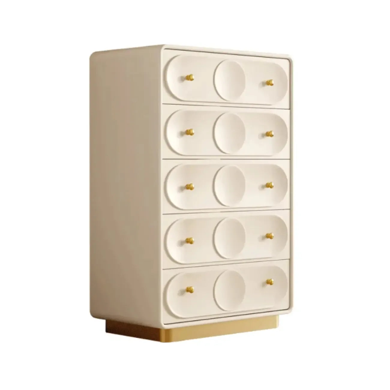 Commode moderne blanche en bois avec tiroirs pour chambre à coucher