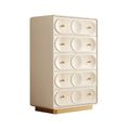 Commode moderne blanche en bois avec tiroirs pour chambre à coucher