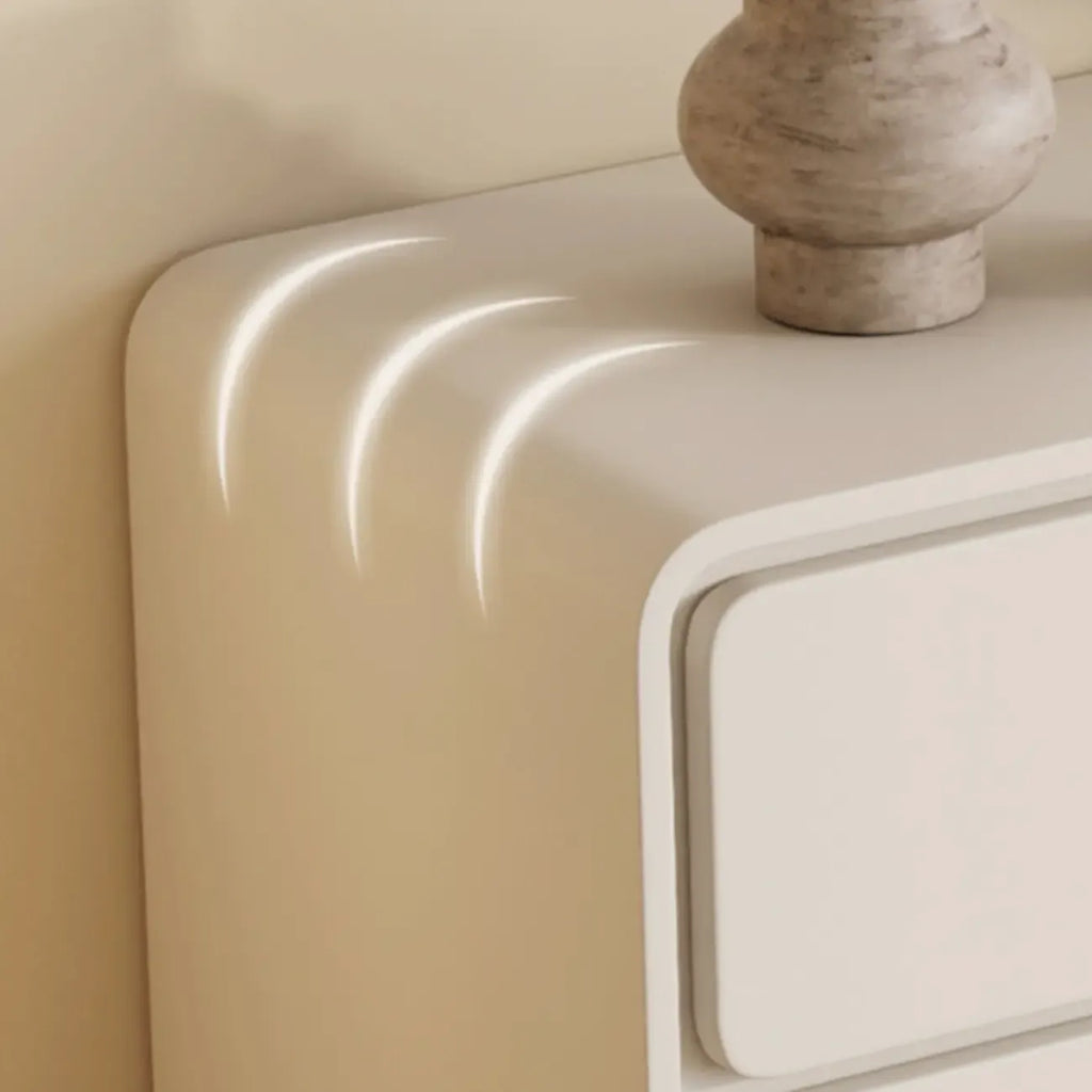 Commode moderne blanche en bois avec tiroirs pour chambre à coucher