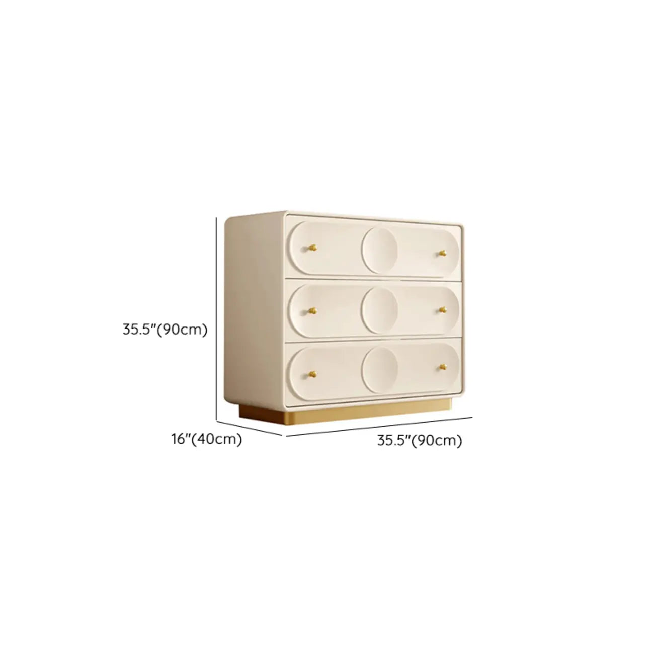 Commode moderne blanche en bois avec tiroirs pour chambre à coucher