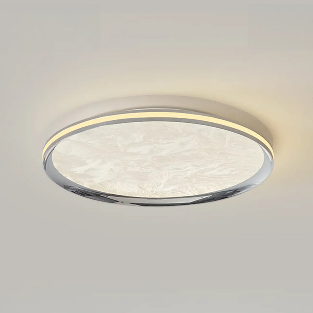 Plafonnier circulaire moderne encastré avec abat-jour en acrylique