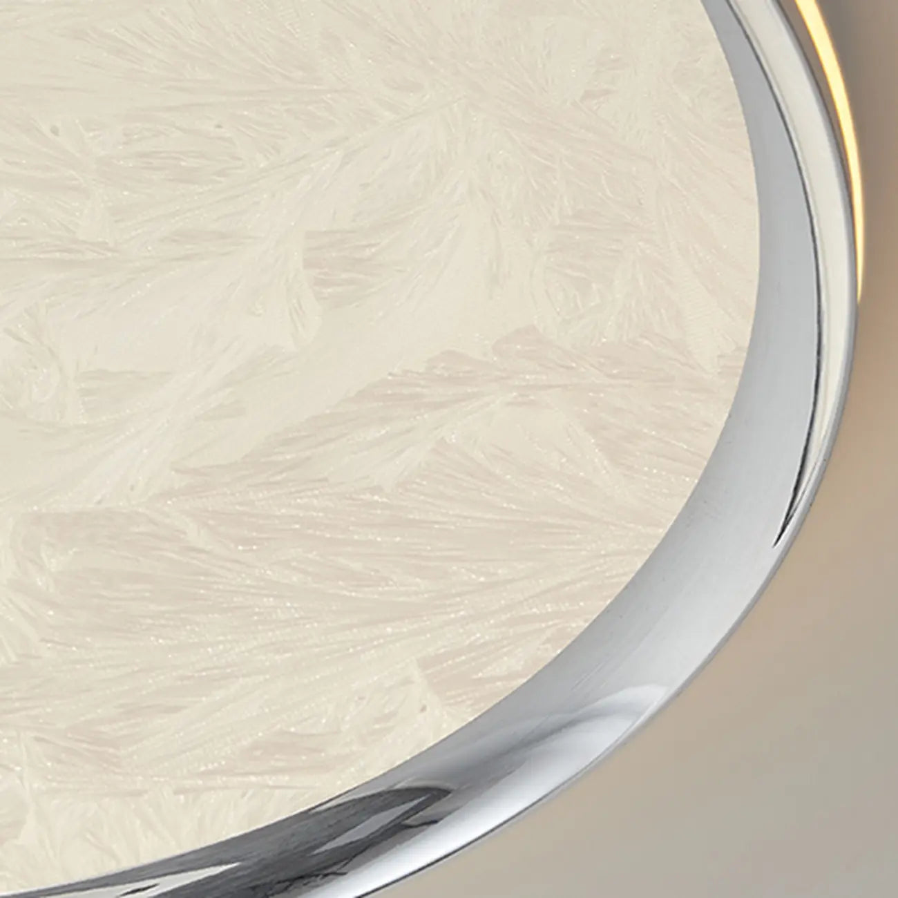 Plafonnier circulaire moderne encastré avec abat-jour en acrylique