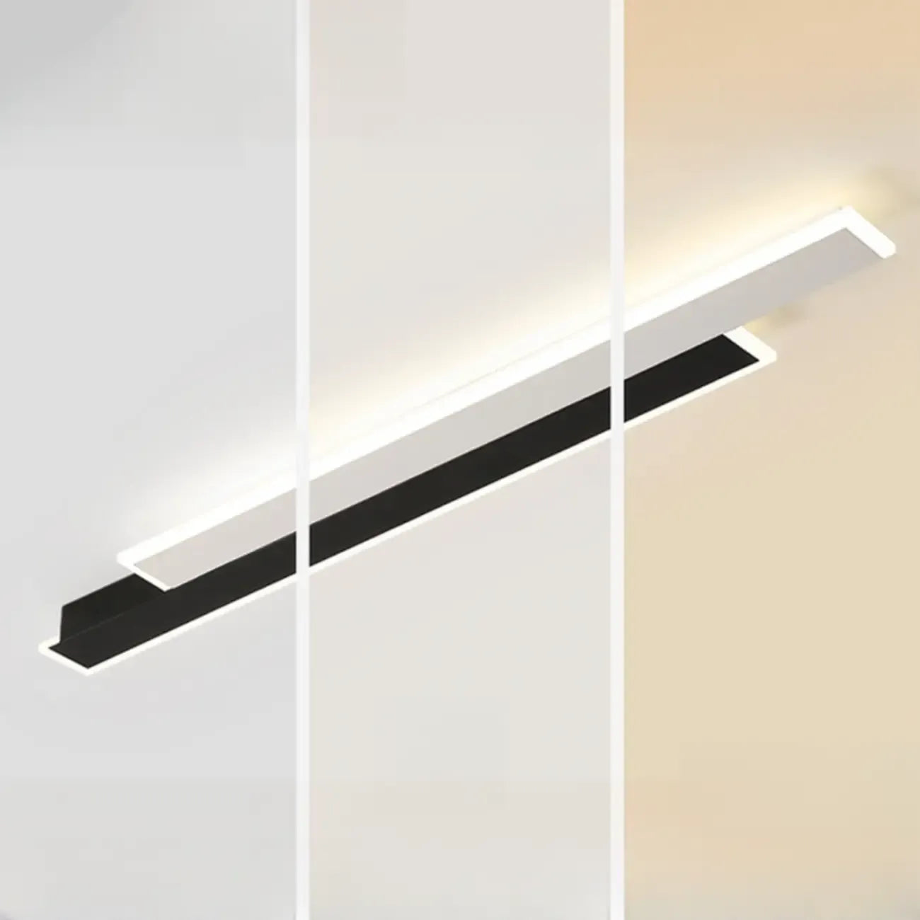 Plafonnier encastré linéaire en acrylique pour salon