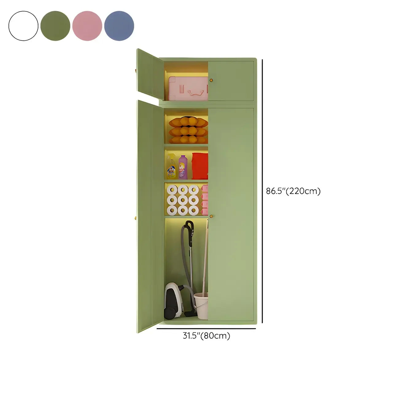 Meuble d'appoint rectangulaire blanc pour le rangement de la maison, style moderne