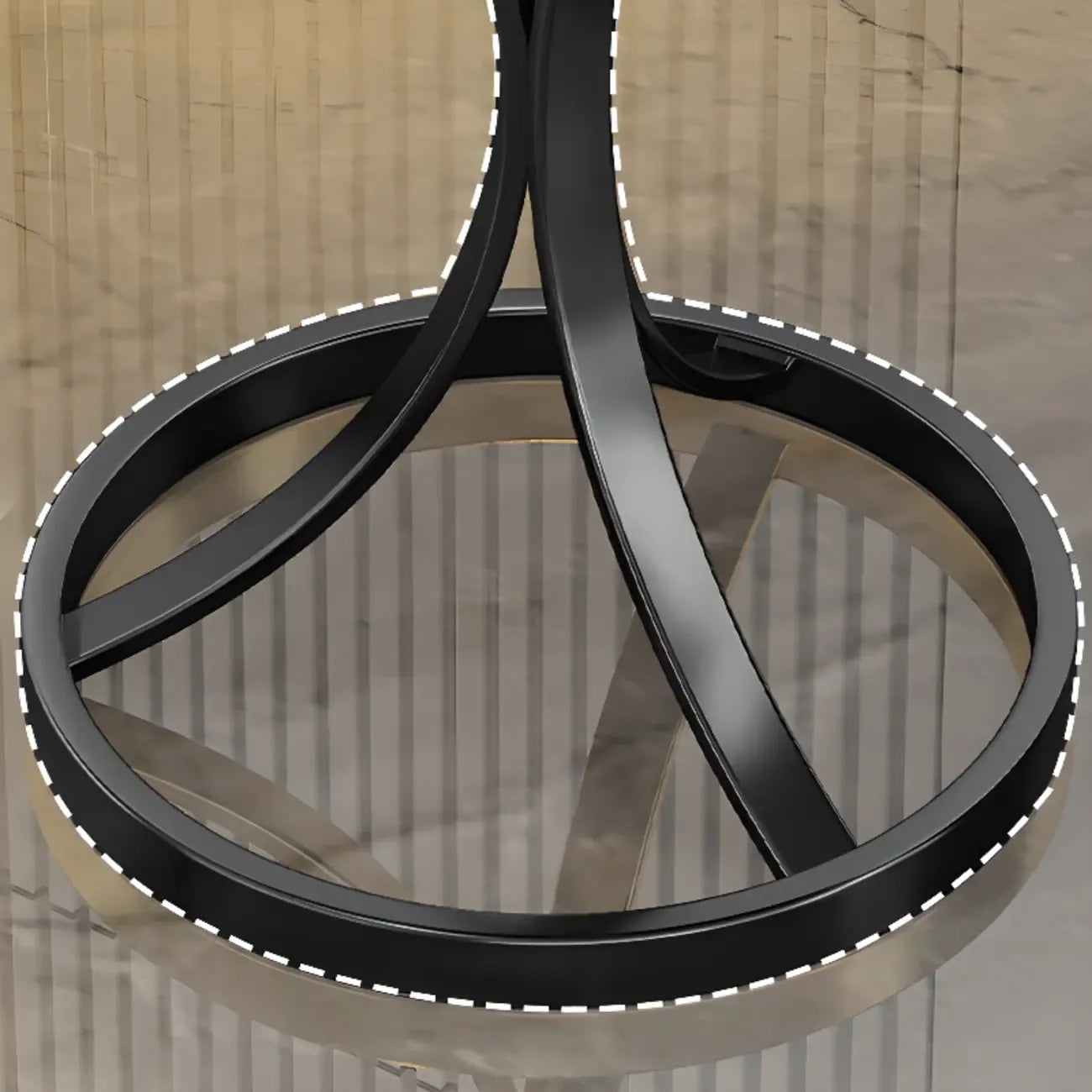 Table d'appoint ronde en métal doré et marbre pour salon