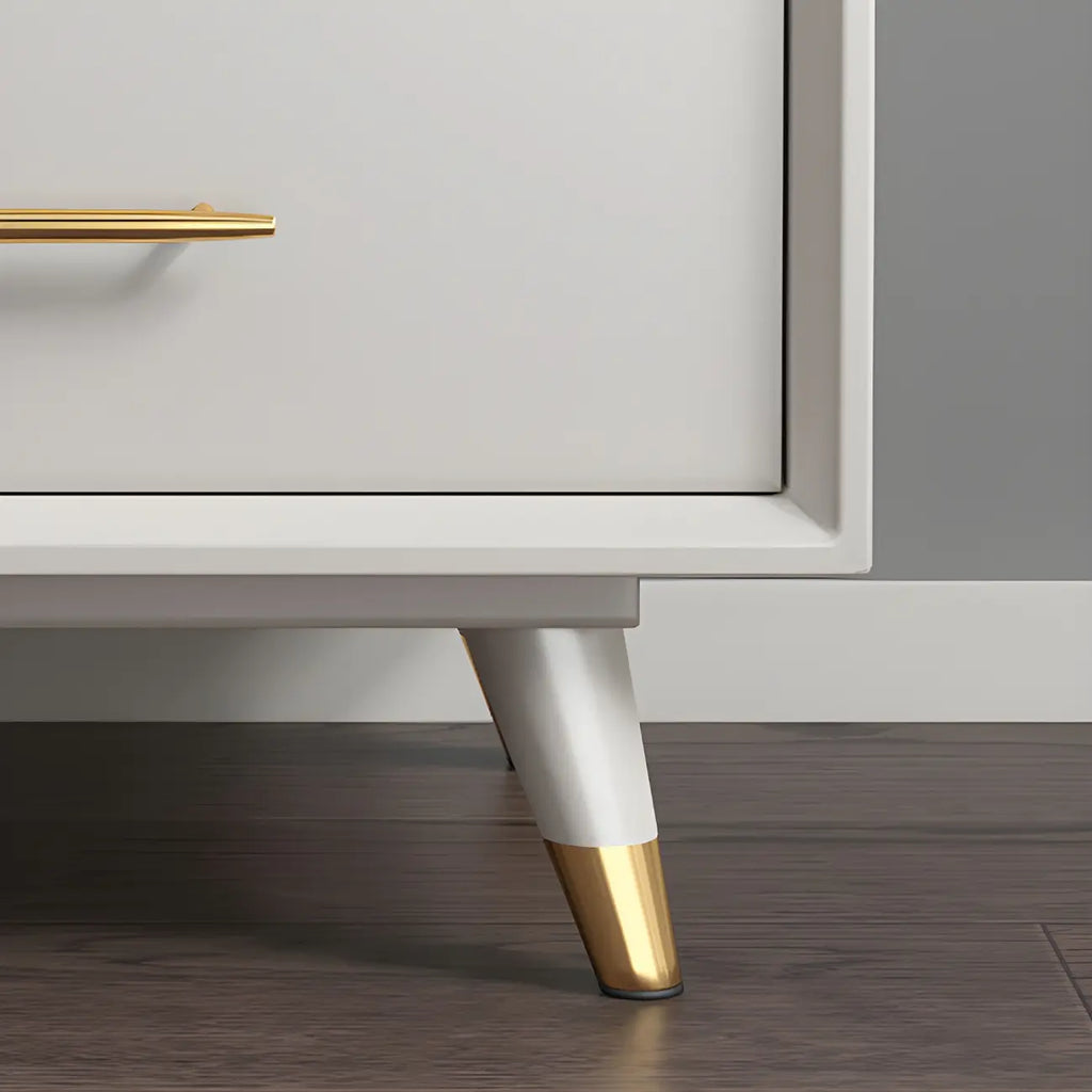 Buffet glamour en bois de bouleau avec plusieurs tiroirs