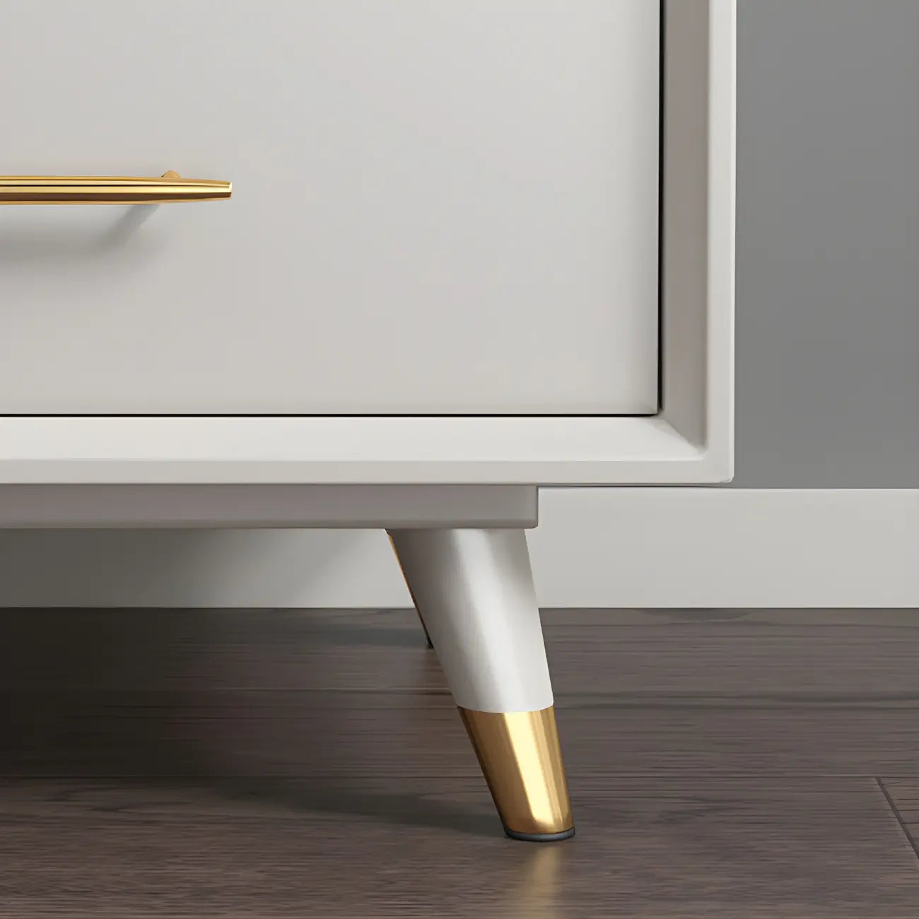 Buffet glamour en bois de bouleau avec plusieurs tiroirs