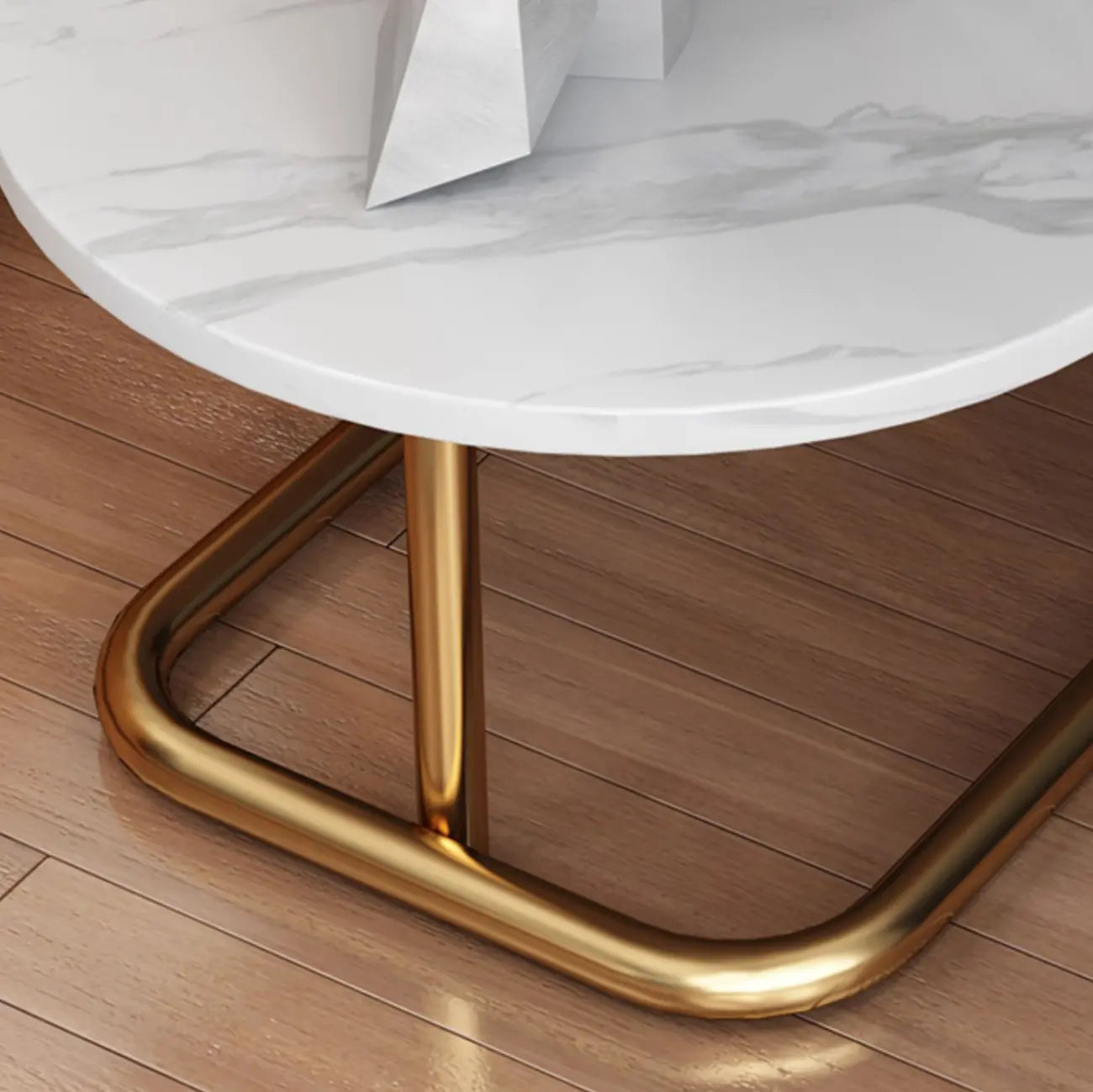 Table de chevet en métal avec comptoir en pierre et rangement ouvert