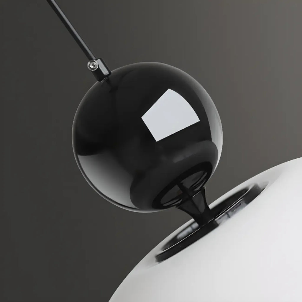 Lustre minimaliste en verre à 3 lumières en forme de dôme pour salle à manger