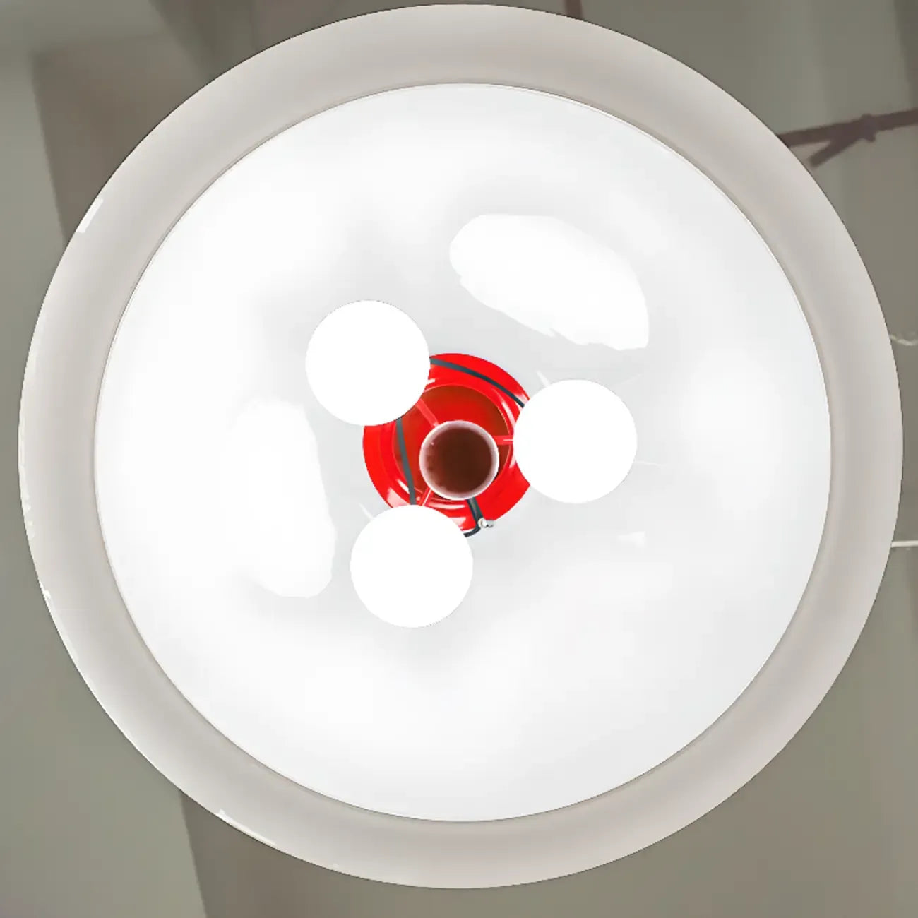 Lustre minimaliste en verre à 3 lumières en forme de dôme pour salle à manger