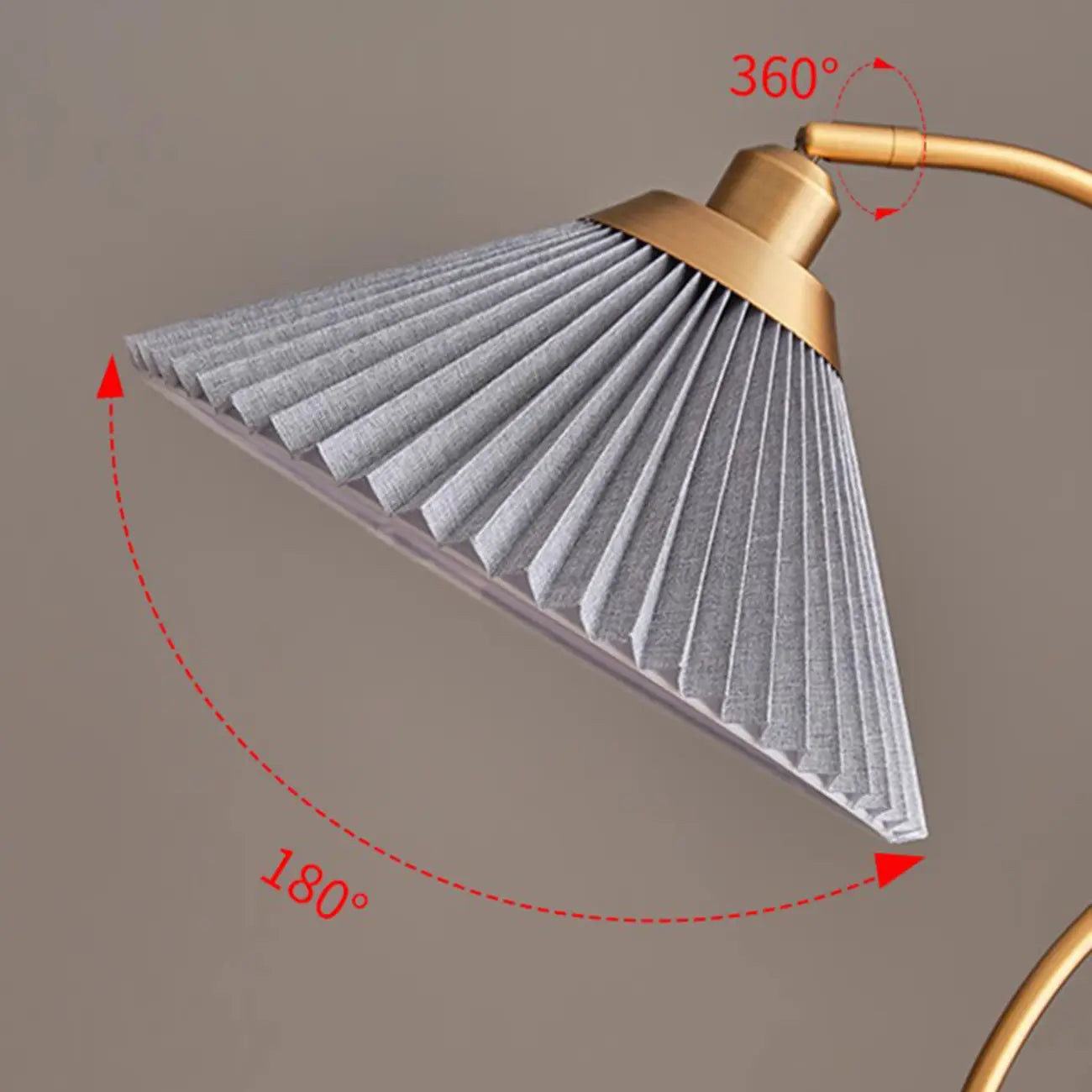 Lampadaire moderne avec abat-jour plissé pour salon