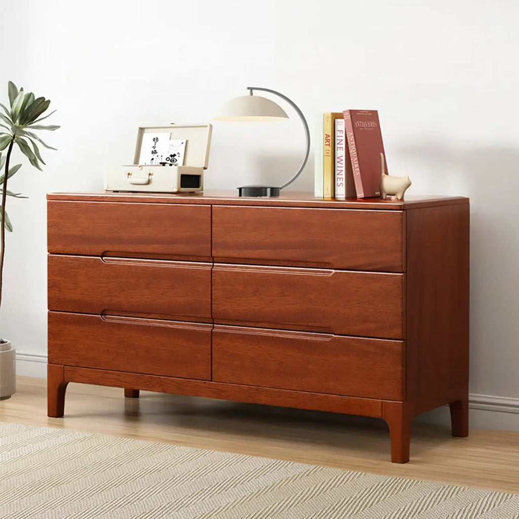 Commode contemporaine en bois à 5 tiroirs