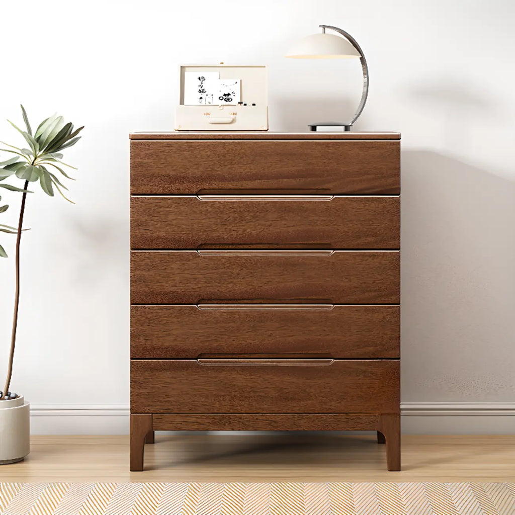 Commode contemporaine en bois à 5 tiroirs