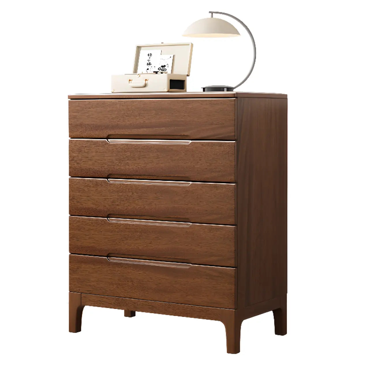 Commode contemporaine en bois à 5 tiroirs