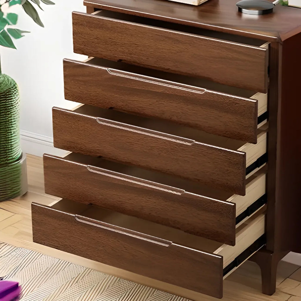 Commode contemporaine en bois à 5 tiroirs