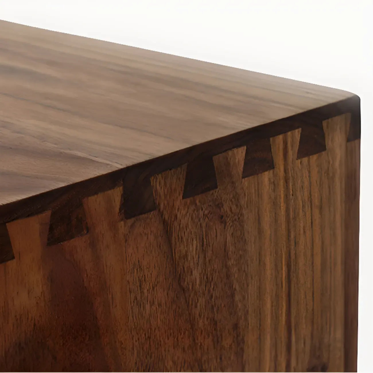 Commode double élégante en bois de cerisier avec 5 tiroirs pour chambre à coucher