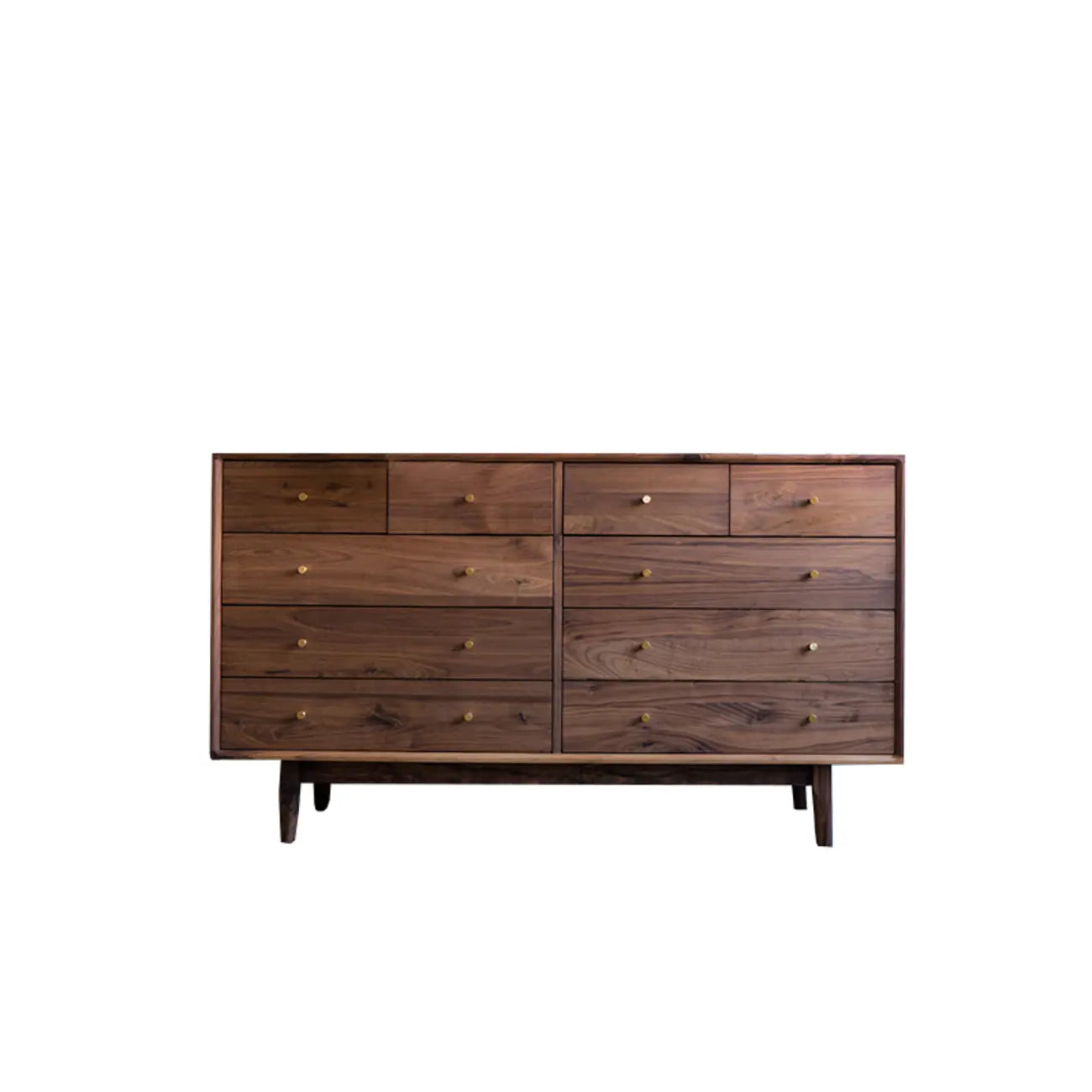 Commode double élégante en bois de cerisier avec 5 tiroirs pour chambre à coucher