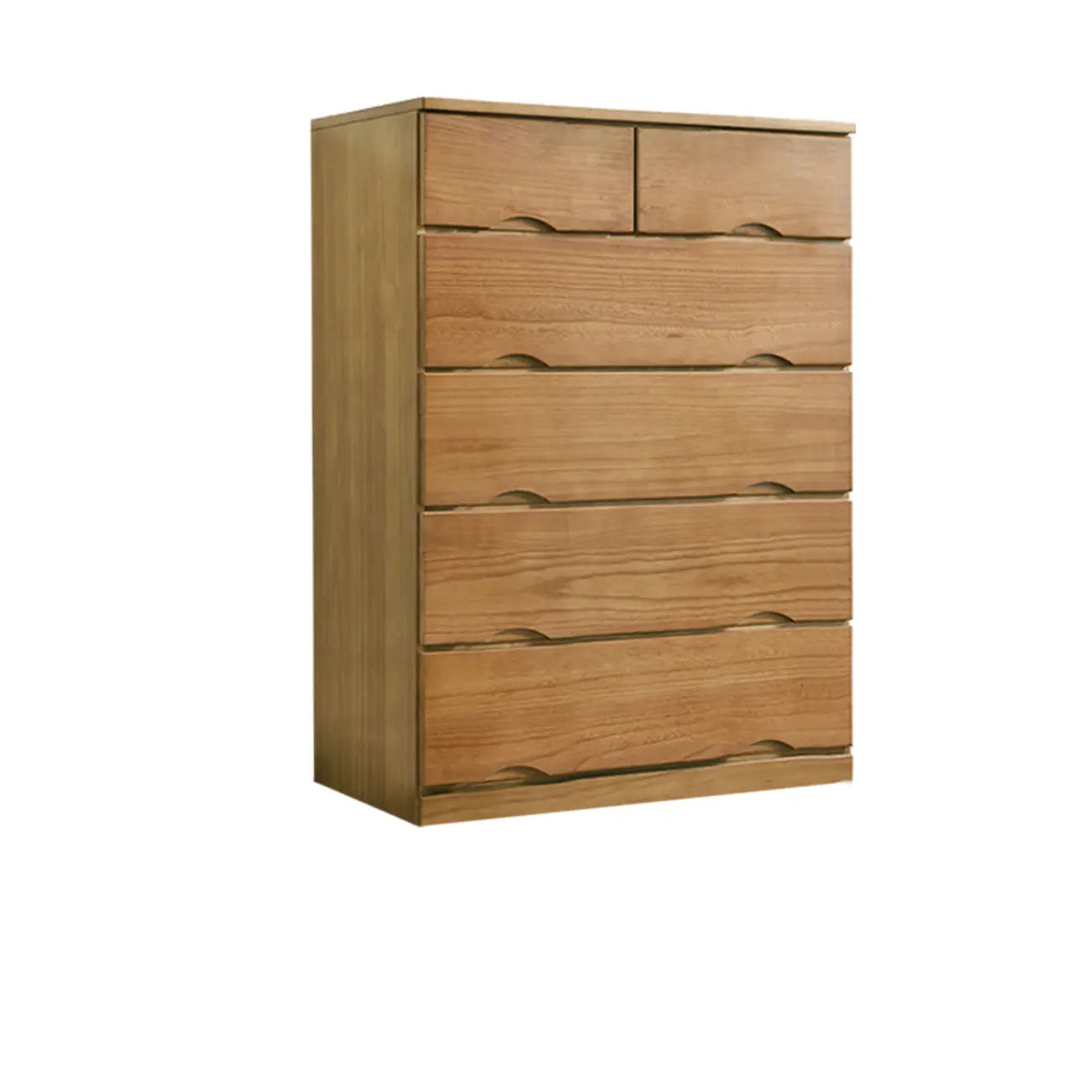 Commode double en bois naturel avec tiroir verrouillable