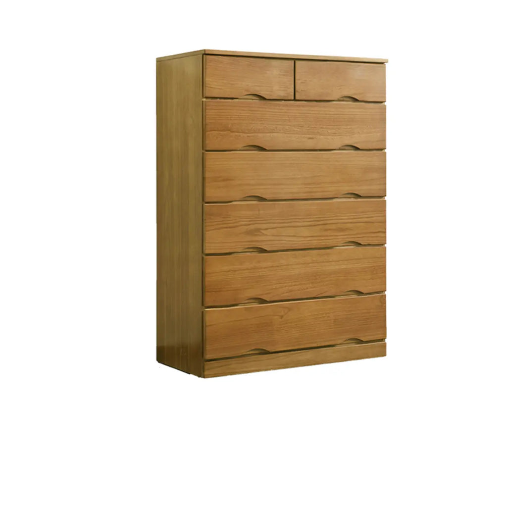 Commode double en bois naturel avec tiroir verrouillable
