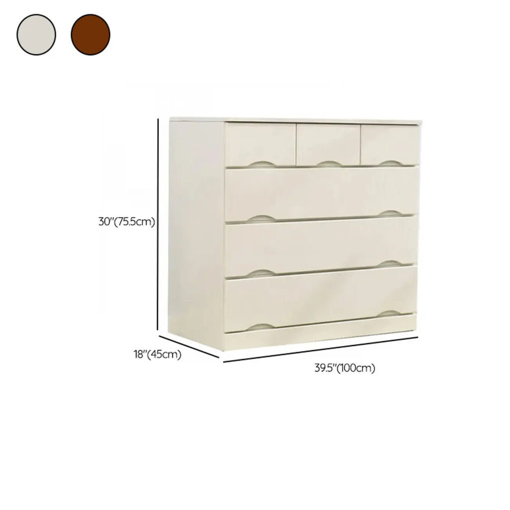 Commode double en bois naturel avec tiroir verrouillable