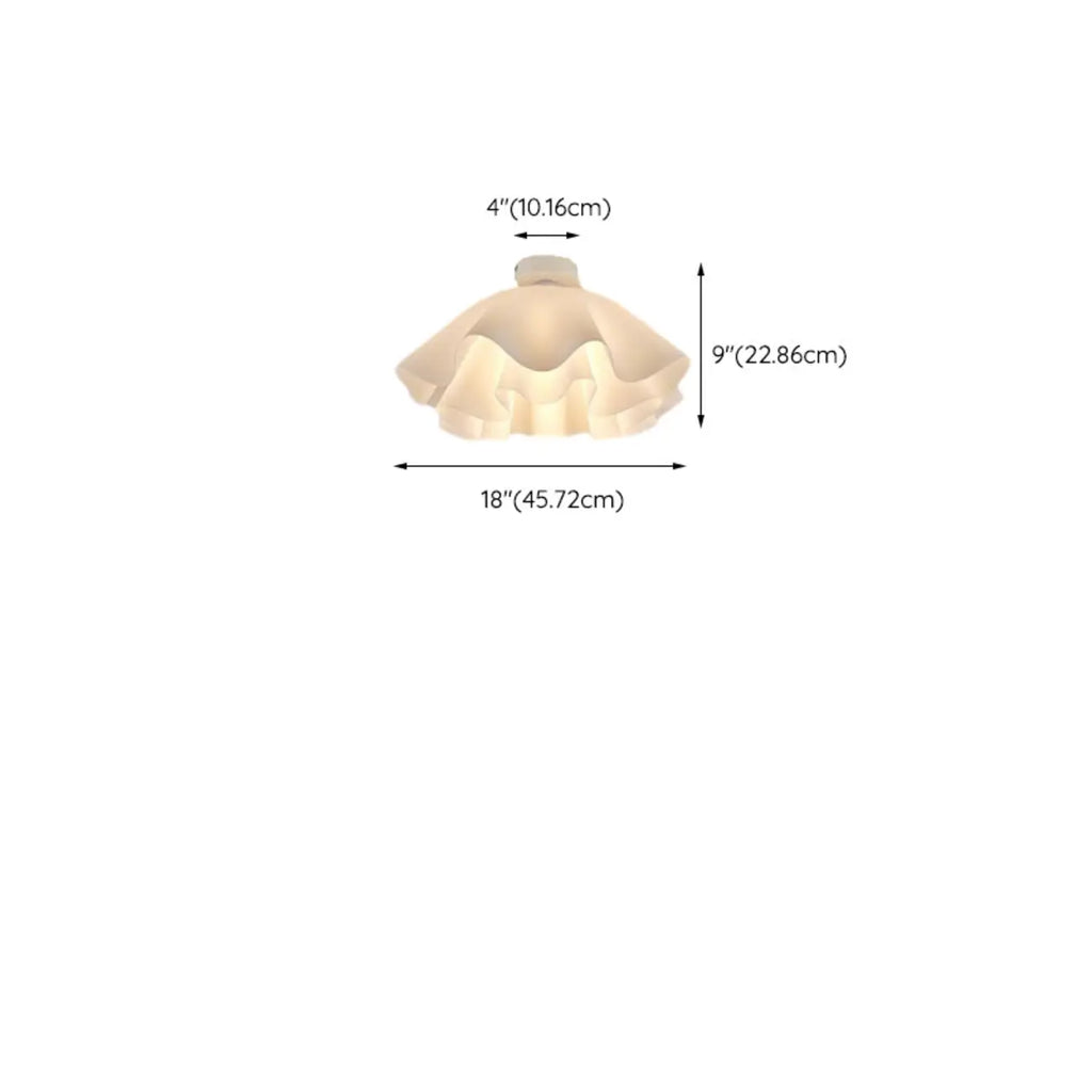 Plafonnier semi-encastré élégant en acrylique pour salon