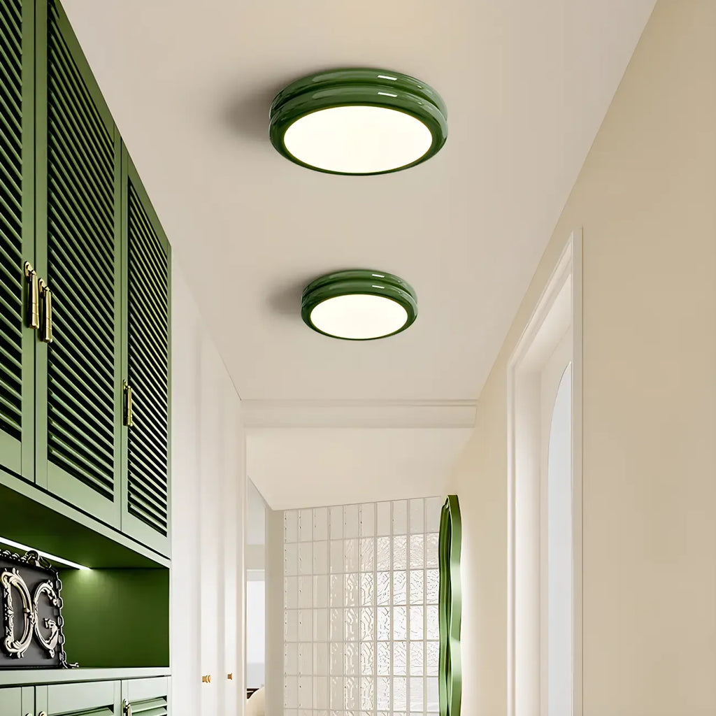 Plafonnier LED circulaire encastré à intensité variable pour salon