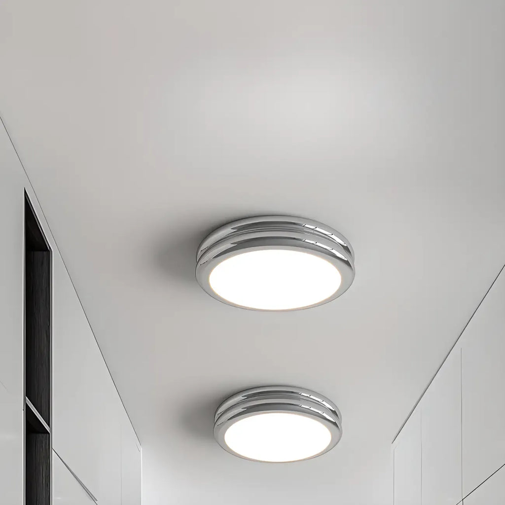 Plafonnier LED circulaire encastré à intensité variable pour salon