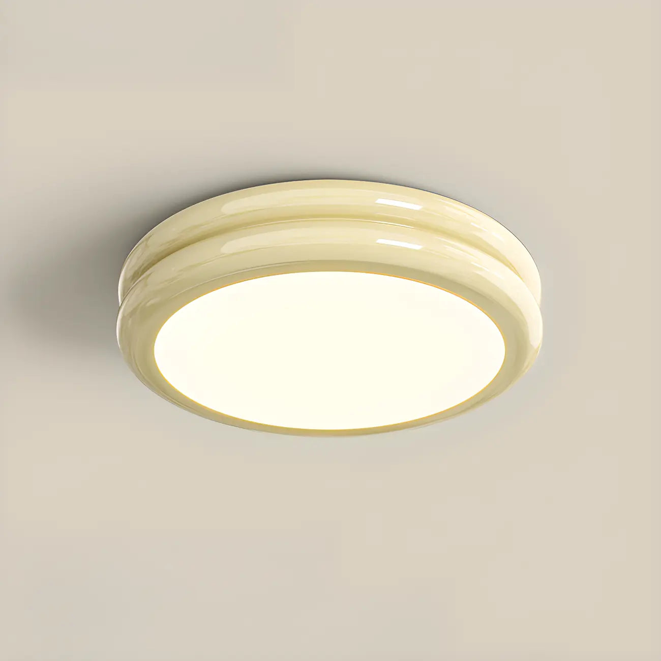 Plafonnier LED circulaire encastré à intensité variable pour salon