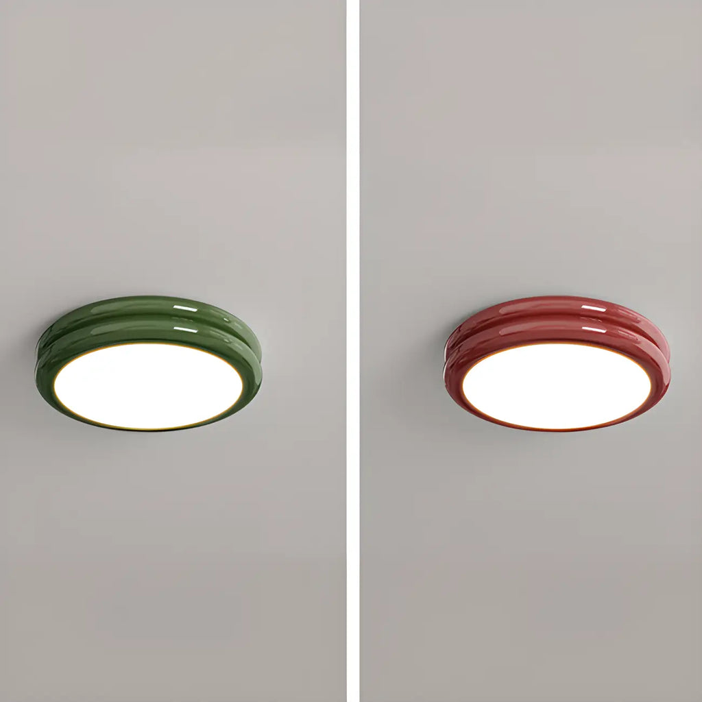 Plafonnier LED circulaire encastré à intensité variable pour salon