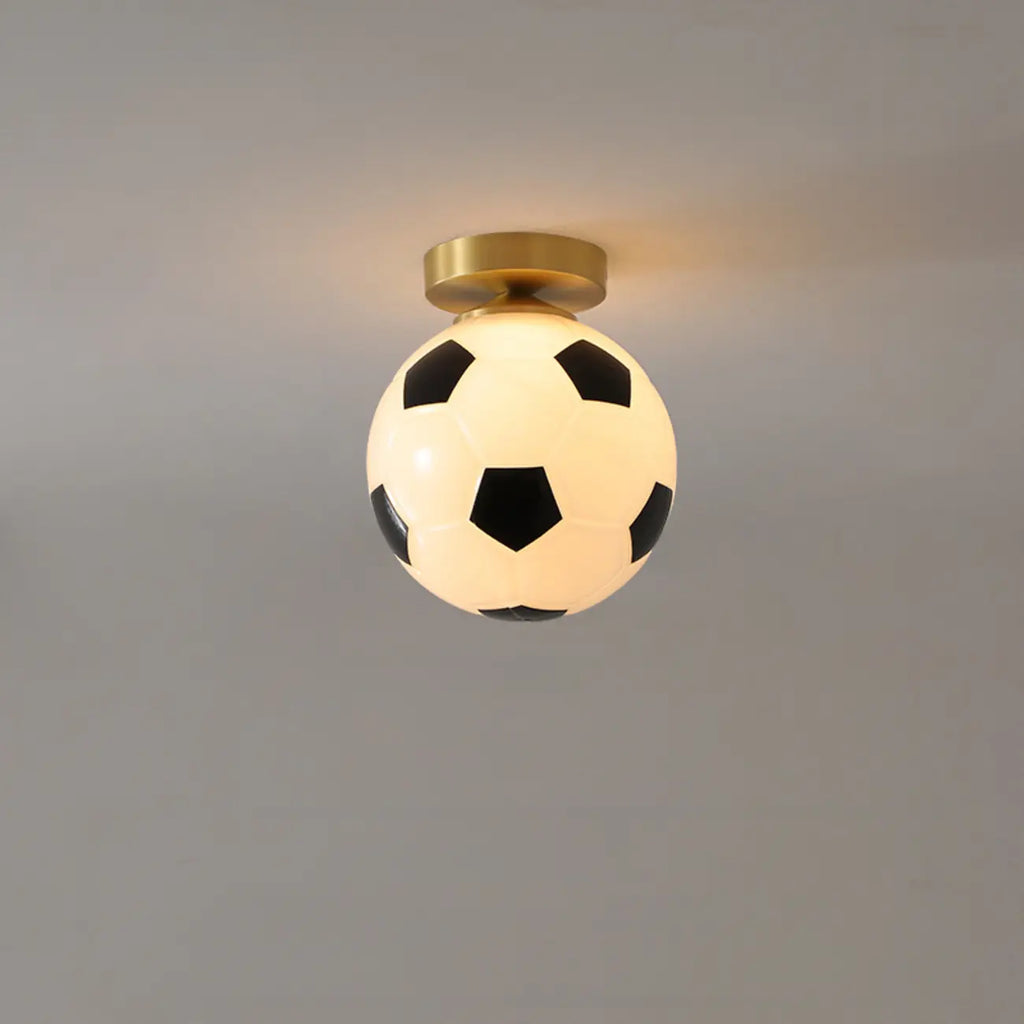 Plafonnier semi-encastré doré mini moderne pour salon