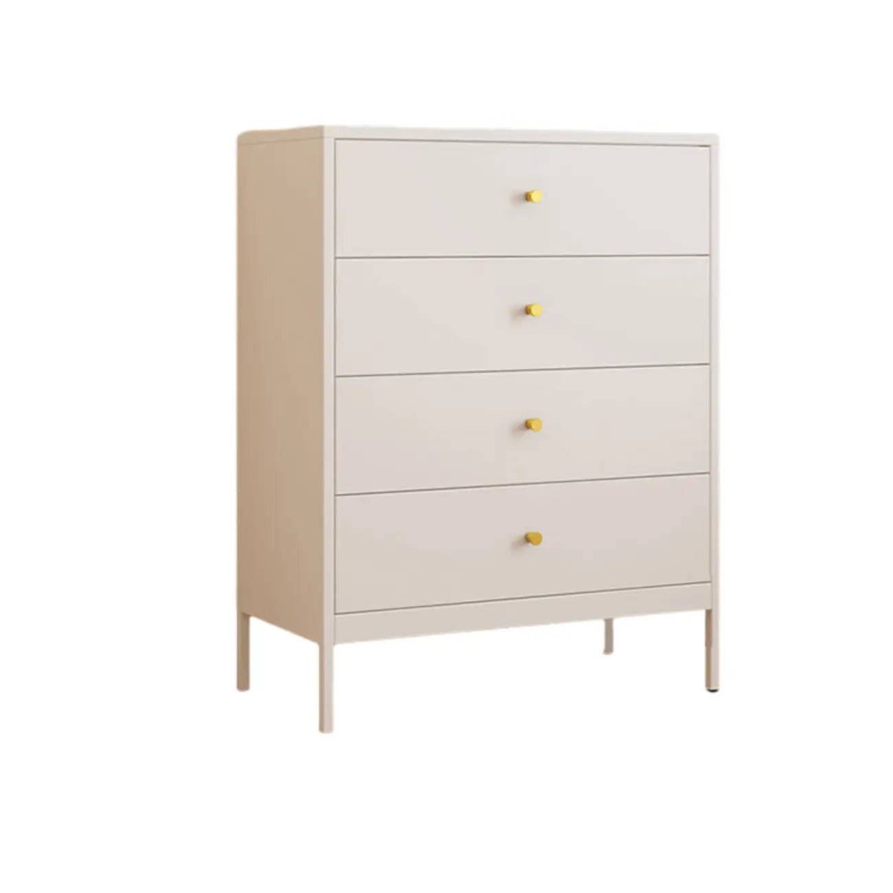 Commode double traditionnelle en acier brillant pour chambre à coucher