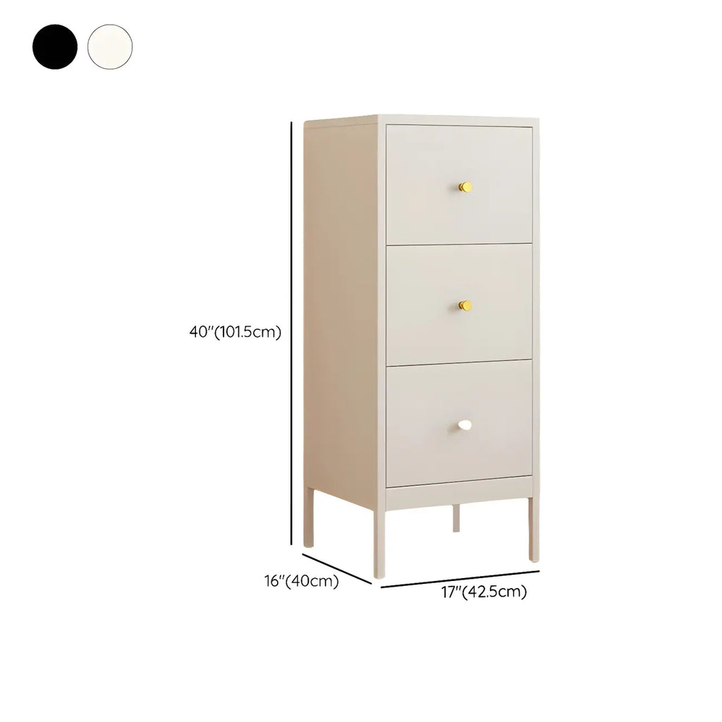 Commode double traditionnelle en acier brillant pour chambre à coucher