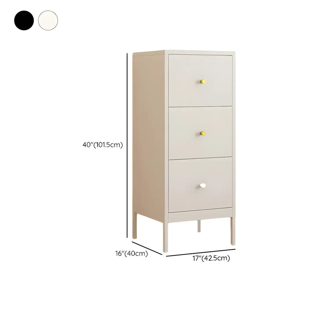 Commode double traditionnelle en acier brillant pour chambre à coucher