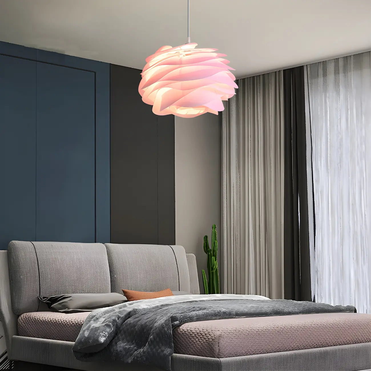 Suspension LED moderne pour chambre à coucher avec longueur réglable