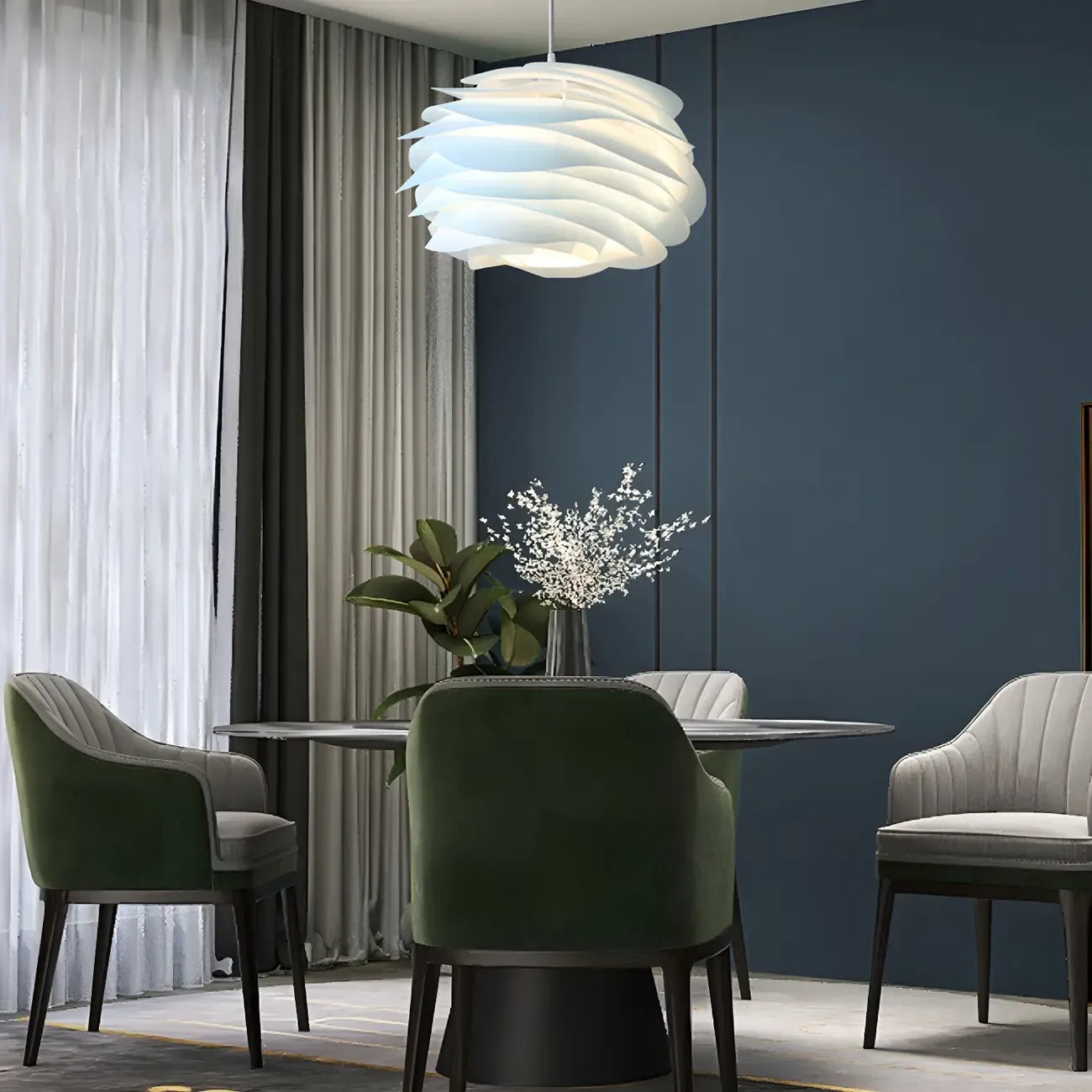 Suspension LED moderne pour chambre à coucher avec longueur réglable