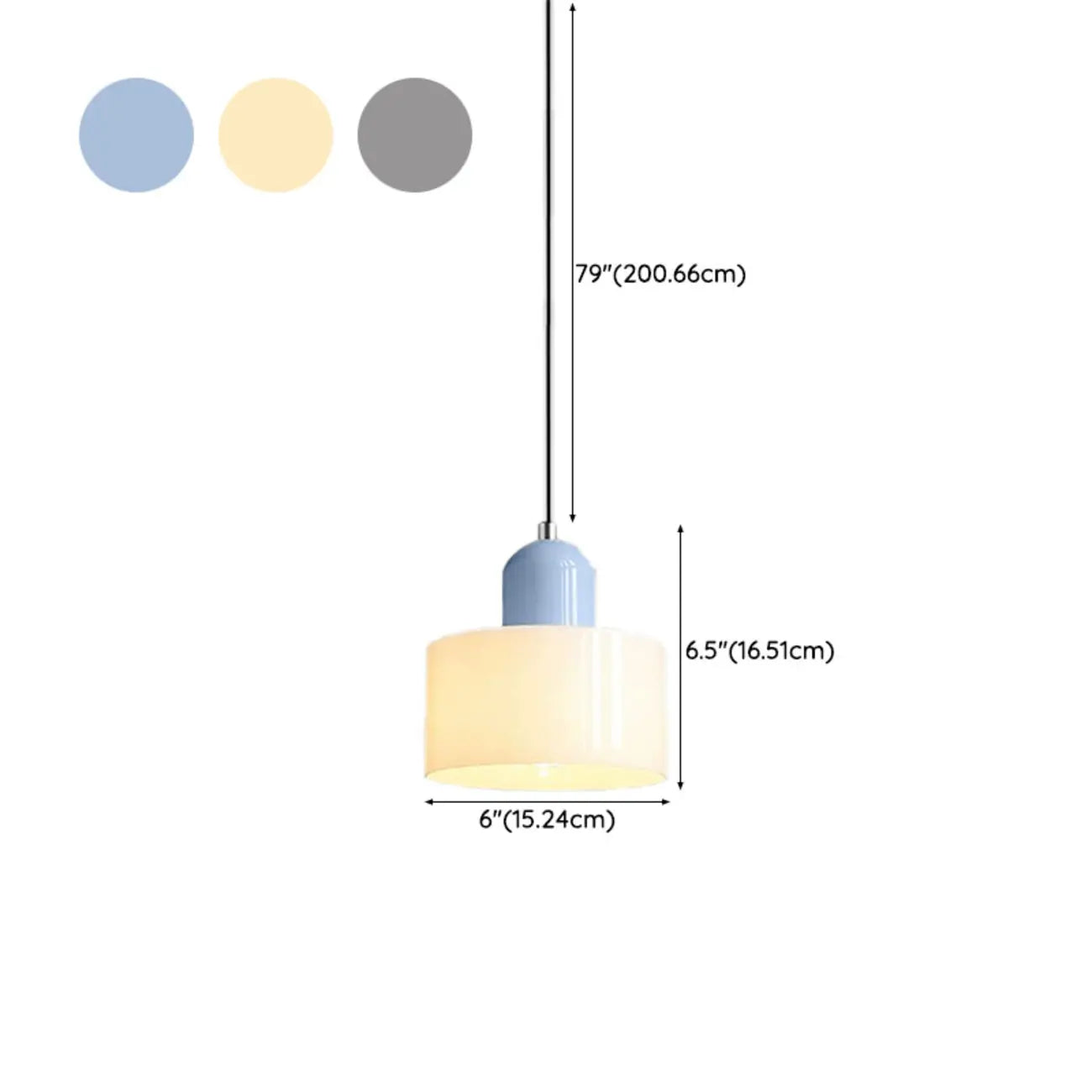 Suspension moderne crème avec abat-jour en verre pour chambre