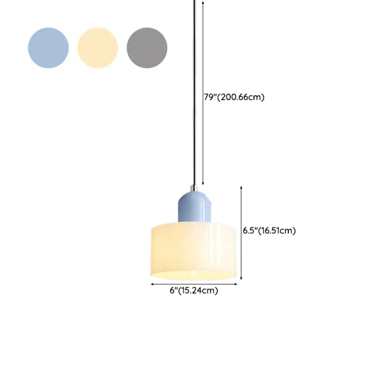 Suspension moderne crème avec abat-jour en verre pour chambre