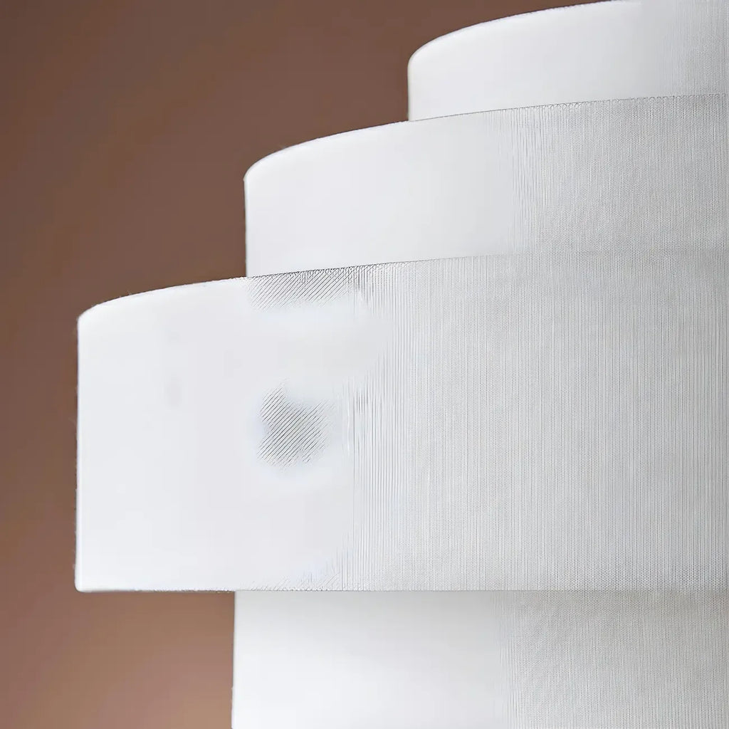 Lustre tambour moderne en tissu à 3 lumières pour salle à manger