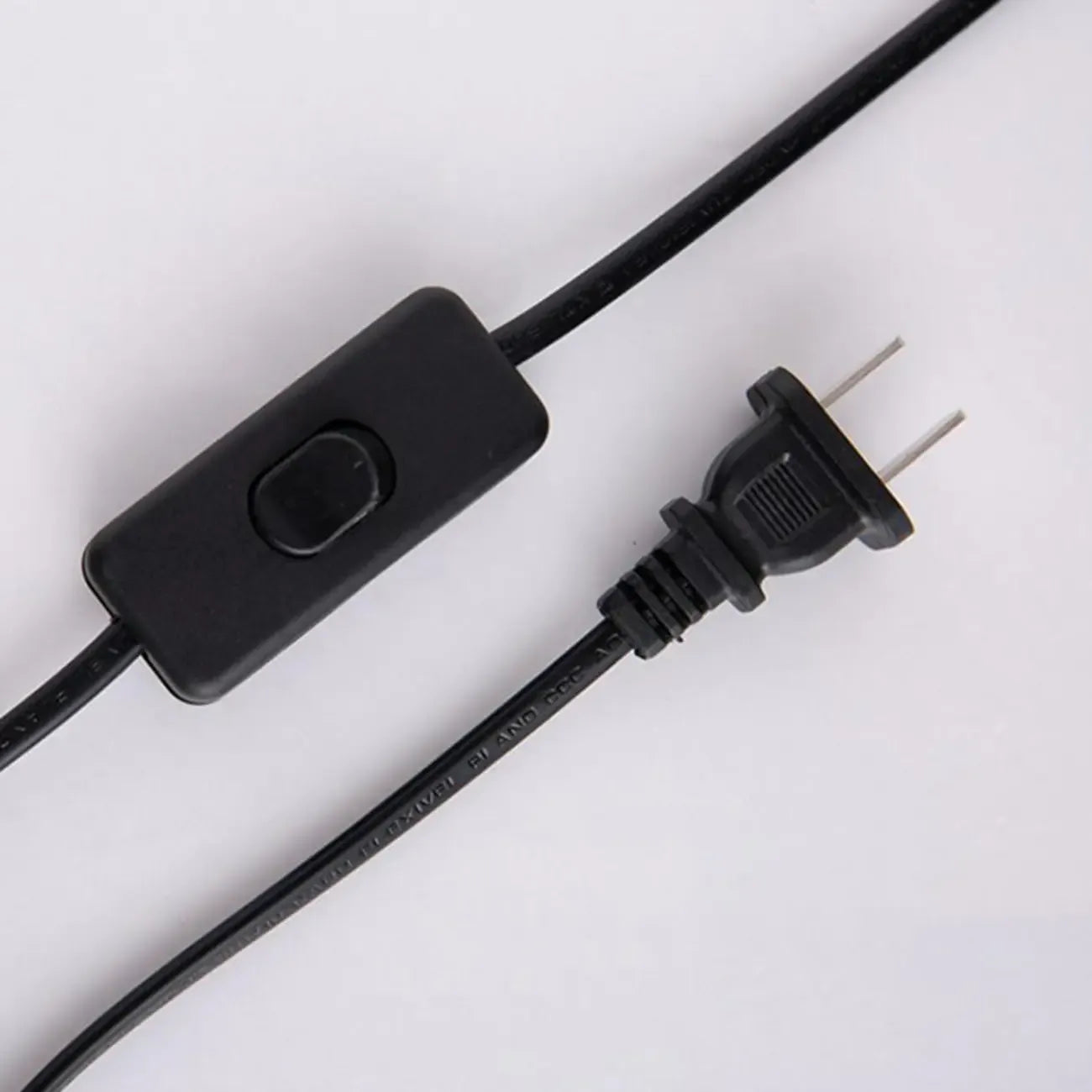 Lampe de table moderne géométrique en tissu, à brancher, pour chambre à coucher