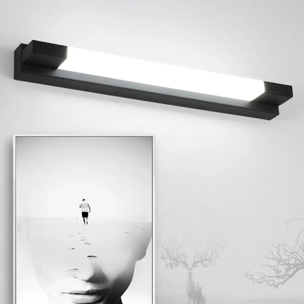 Applique murale moderne noire à LED dimmable avec abat-jour en acrylique