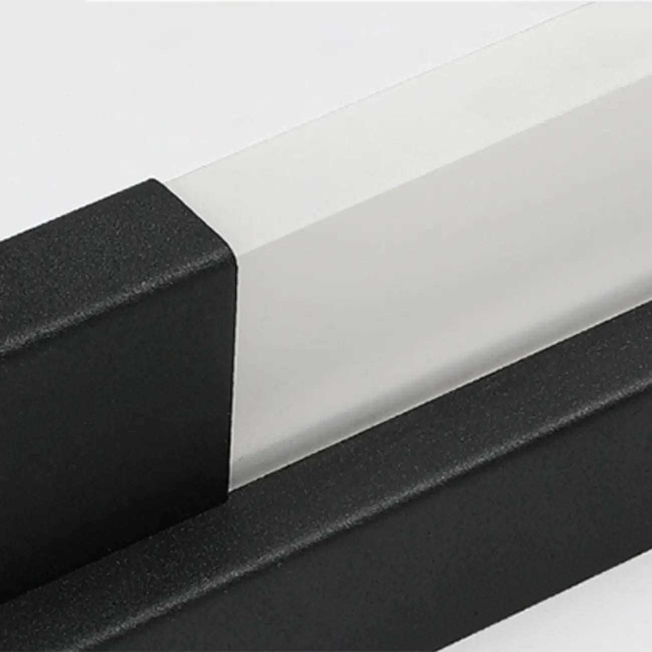 Applique murale moderne noire à LED dimmable avec abat-jour en acrylique