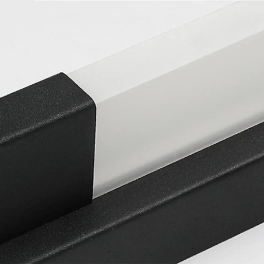 Applique murale moderne noire à LED dimmable avec abat-jour en acrylique