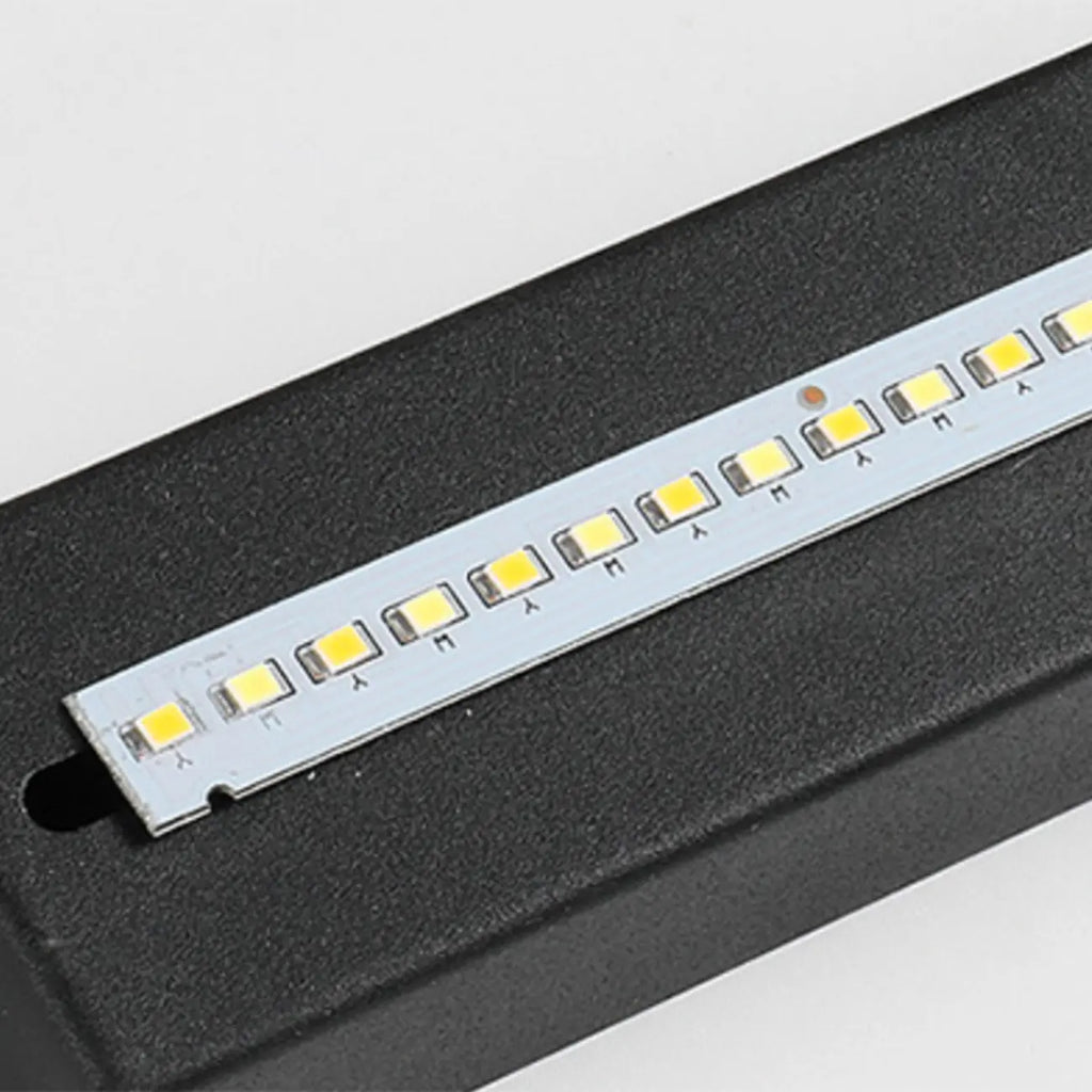 Applique murale moderne noire à LED dimmable avec abat-jour en acrylique