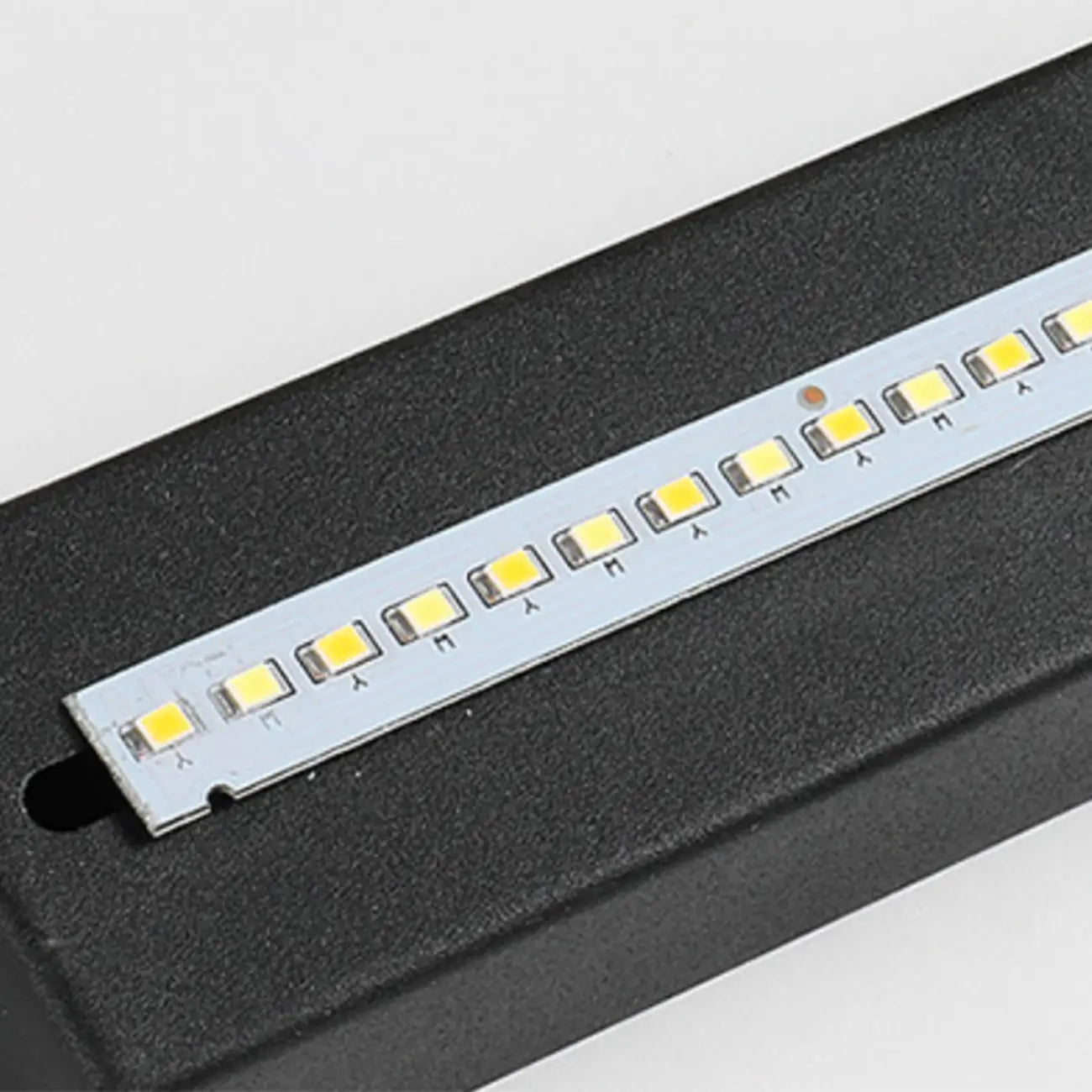 Applique murale moderne noire à LED dimmable avec abat-jour en acrylique