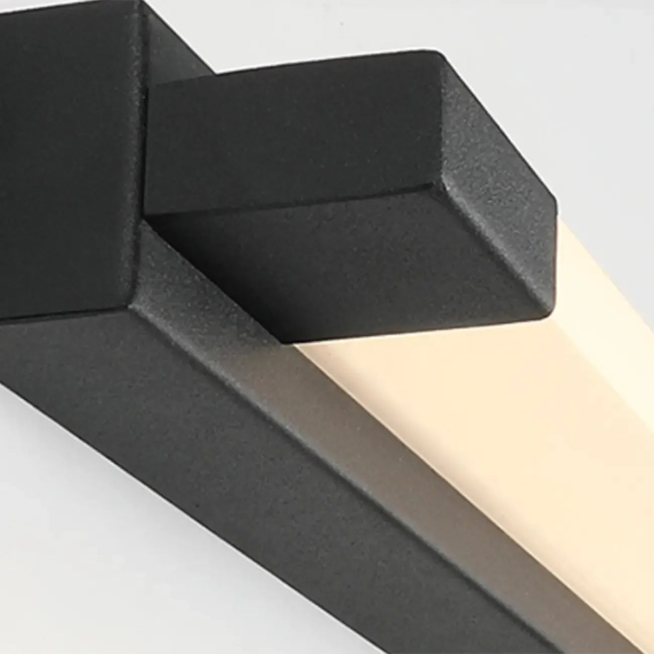 Applique murale moderne noire à LED dimmable avec abat-jour en acrylique