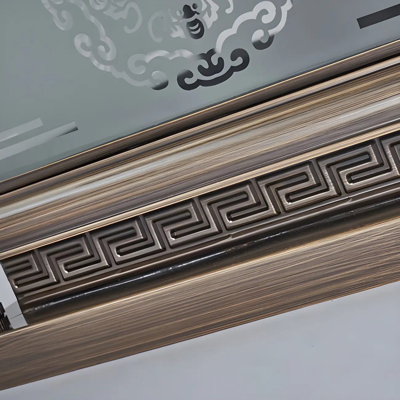 Lampe de table vintage en bronze, style lanterne artistique