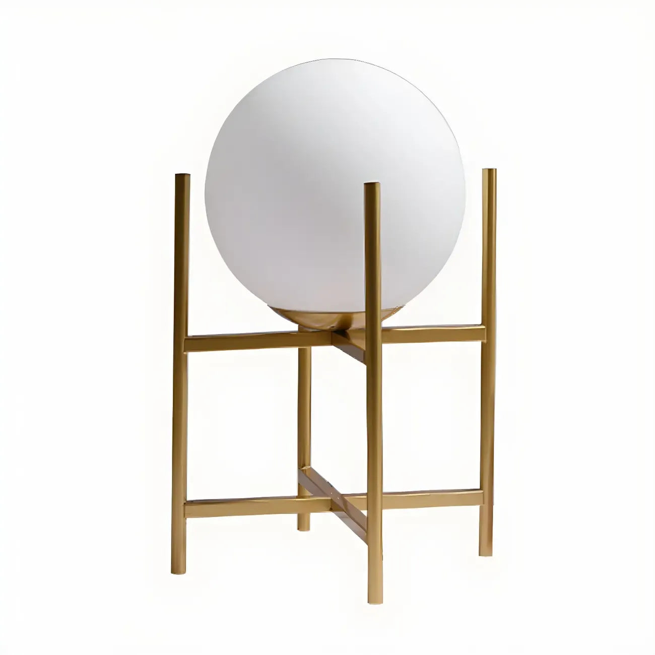 Lampe de chevet minimaliste en verre et métal, globe, pour chambre