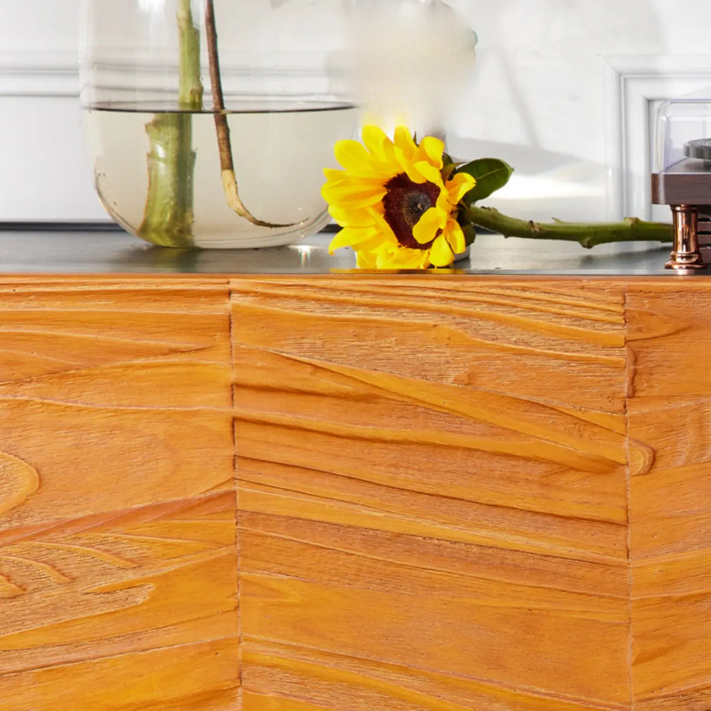 Meuble d'appoint marron autoportant de 72 pouces pour la décoration du salon